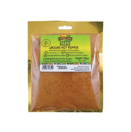 African Sun Ground Hot Pepper-80g