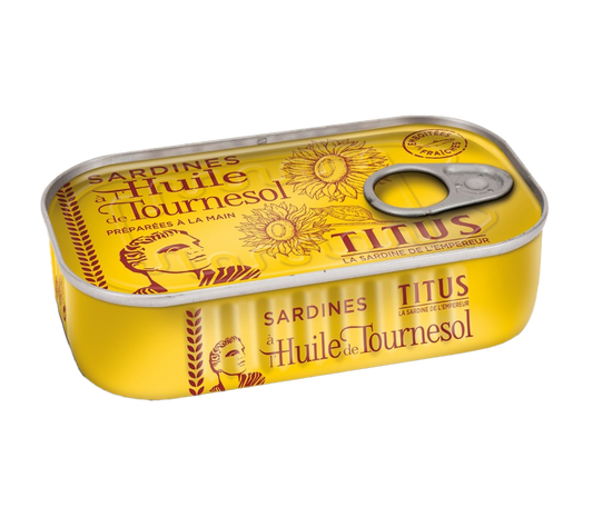 Titus Sardines in Sunflower Oil 48 x 125g