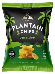 Olu Olu Plantain chips-plain