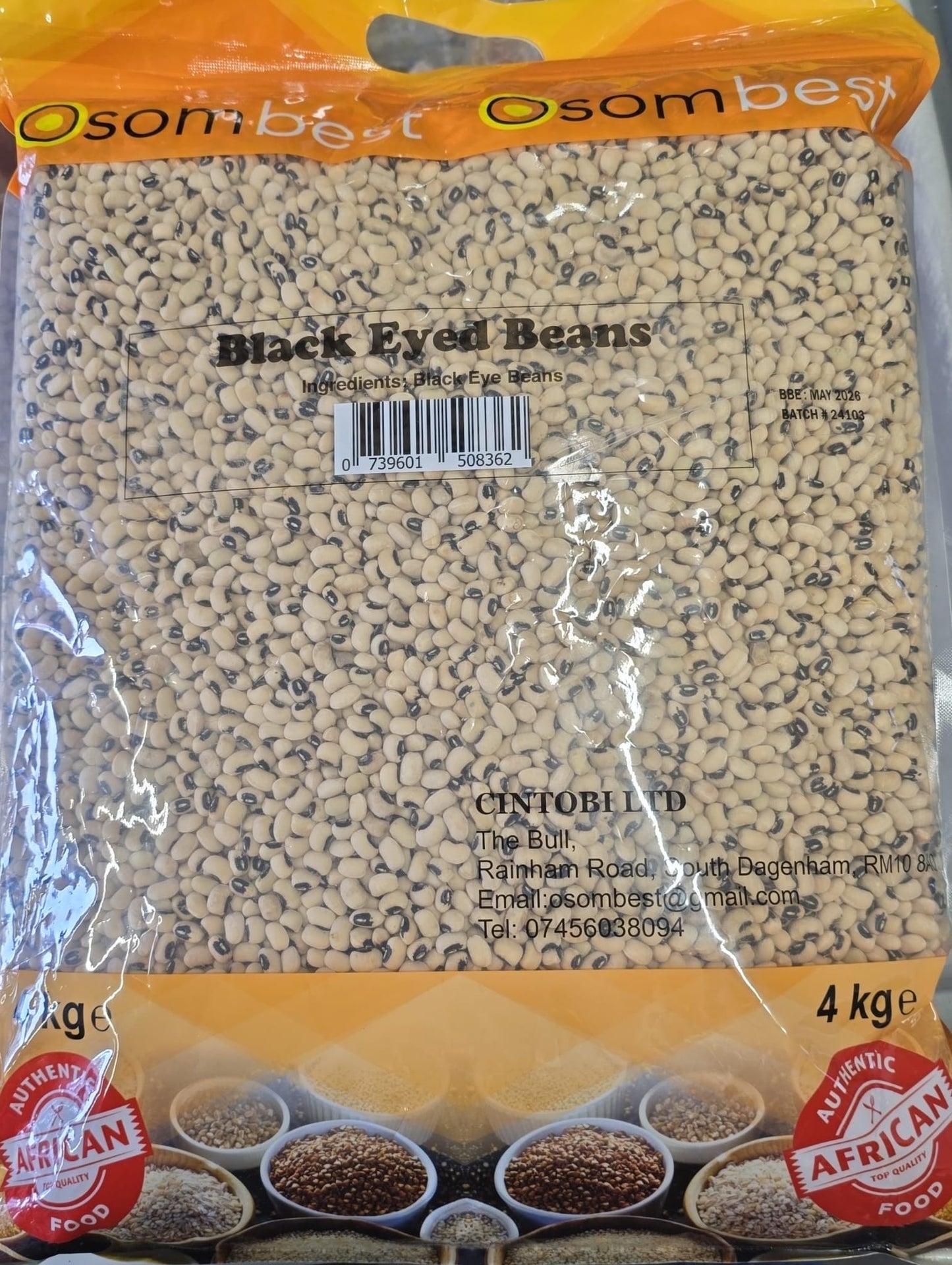 Osom Best Black Eye Beans 4kg