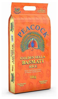 Peacock Golden Sella Basmati Rice-10kg