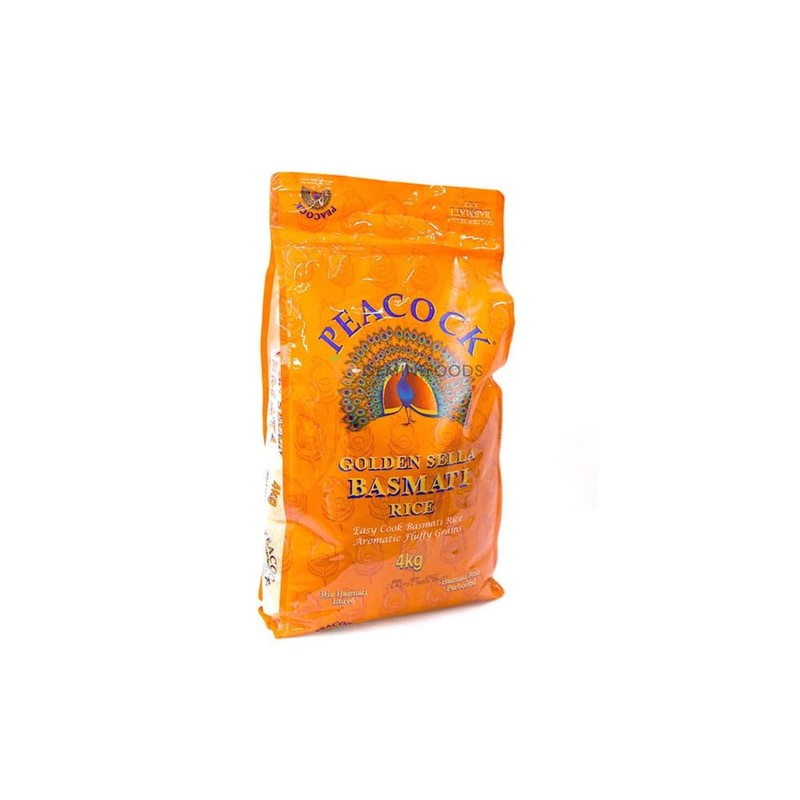 Peacock Golden Sella Basmati Rice 4kg
