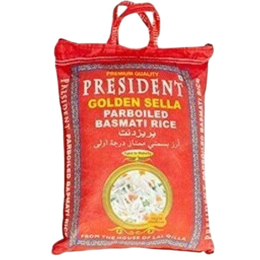 President Golden Sella Parboiled Basmati Rice 5kg